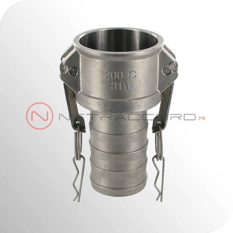 Coupleur à cames type C à douille annelée - Inox Coupleur à cames type C à douille annelée - Inox