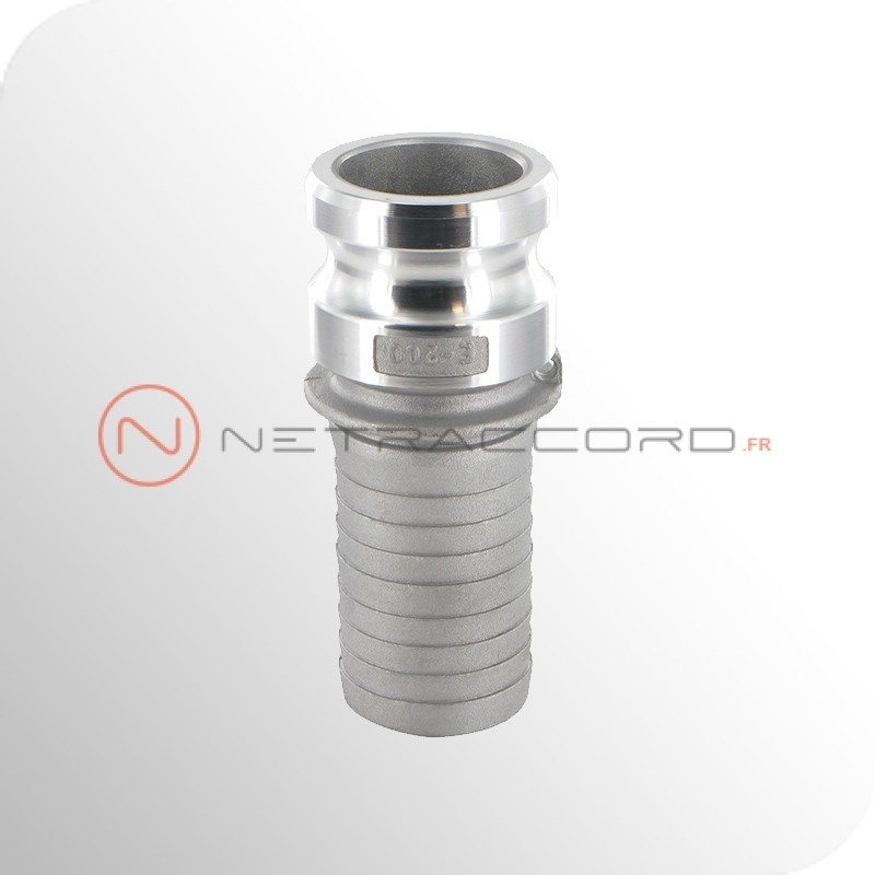 Adapteur type E à douille annelée - Inox Adapteur type E à douille annelée - Inox