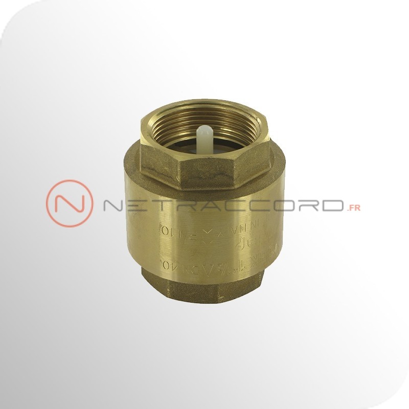 Clapet de retenue femelle/femelle BSP en laiton - obturateur Nylon Clapet de retenue femelle/femelle BSP en laiton - obturateur Nylon