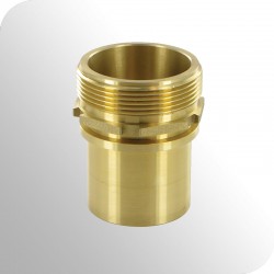 Raccord mâle fond plat à douille lisse et collerette. Norme DIN2817. NETRACCORD